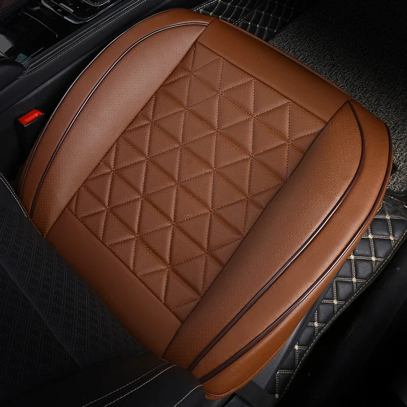 Premium PU Leren Zitting Bescherming | Universele Auto Stoelhoes-Elektronica/Gadgets-Calora-Zwart-Calora