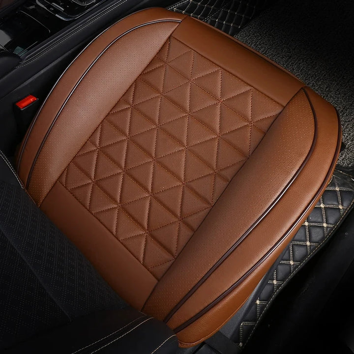 Premium PU Leren Zitting Bescherming | Universele Auto Stoelhoes-Elektronica/Gadgets-Calora-Zwart-Calora