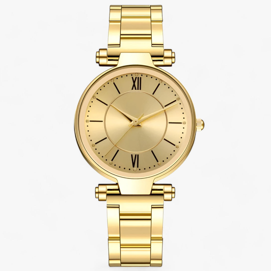 Premium Ronde Horloge RVS-Horloges-Calora-Goud-Calora