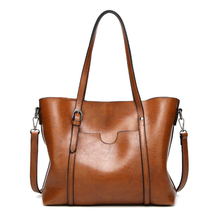 CALORA_ Premium Stijlvolle Retro Draagtas voor Vrouwen - 30x25x10 cm
