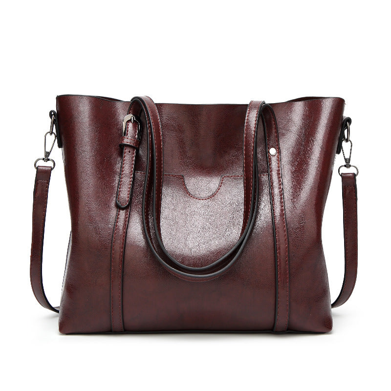 CALORA_ Premium Stijlvolle Retro Draagtas voor Vrouwen - 30x25x10 cm