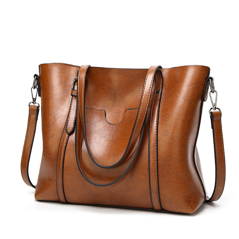 CALORA_ Premium Stijlvolle Retro Draagtas voor Vrouwen - 30x25x10 cm