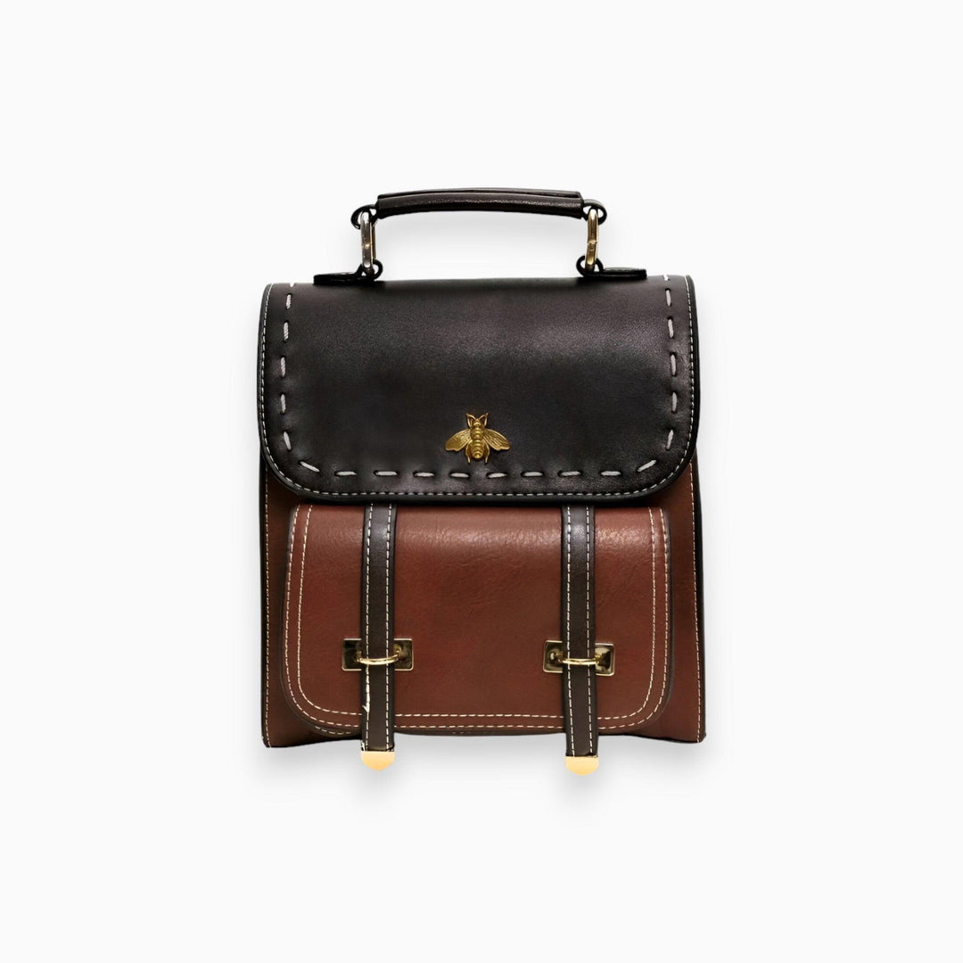 Premium Vegan Leren Rugzak voor Dames-Handtassen-Calora-Bruin-Calora
