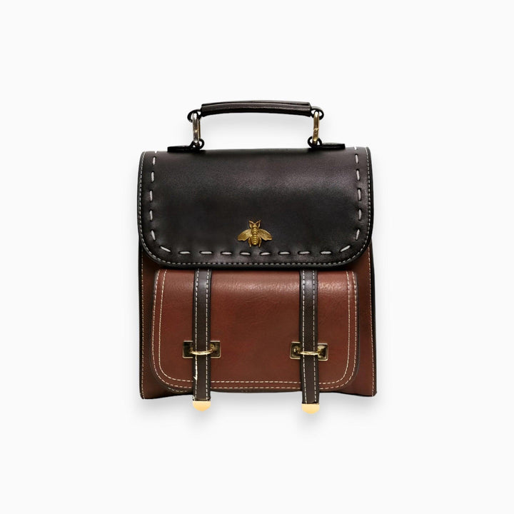 Premium Vegan Leren Rugzak voor Dames-Handtassen-Calora-Bruin-Calora