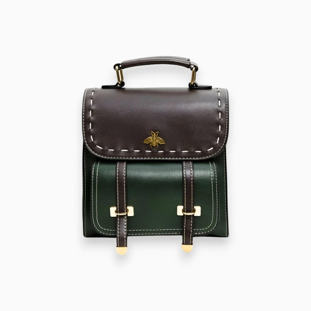Premium Vegan Leren Rugzak voor Dames-Handtassen-Calora-Groen-Calora