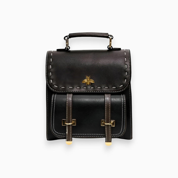 Premium Vegan Leren Rugzak voor Dames-Handtassen-Calora-Zwart-Calora