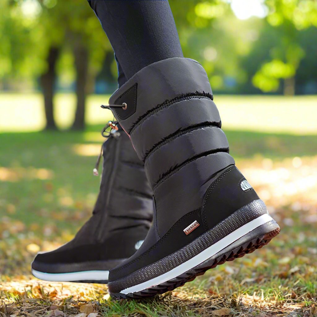Premium waterdichte antislip- Sneeuwlaarzen van imitatiebont-Laarzen-Calora-Zwart-36-Calora