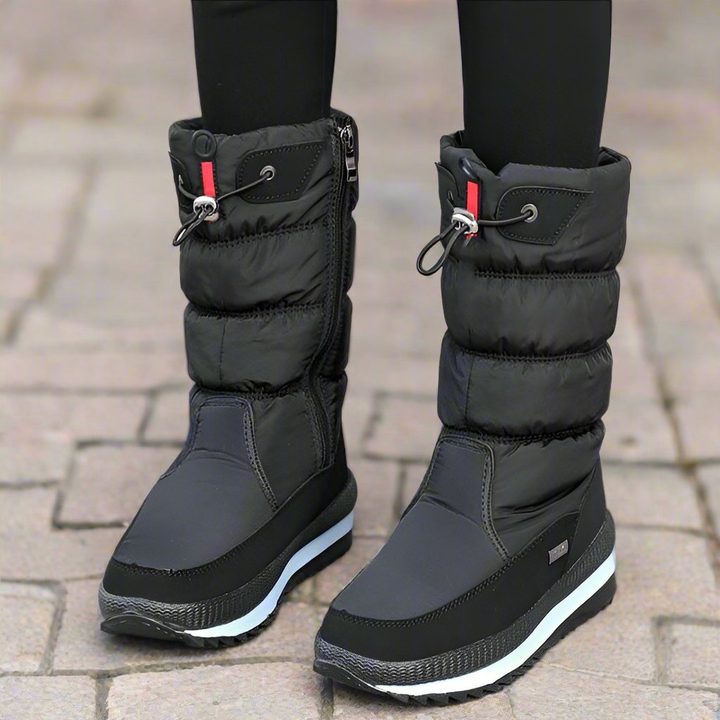 Premium waterdichte antislip- Sneeuwlaarzen van imitatiebont-Laarzen-Calora-Zwart-36-Calora
