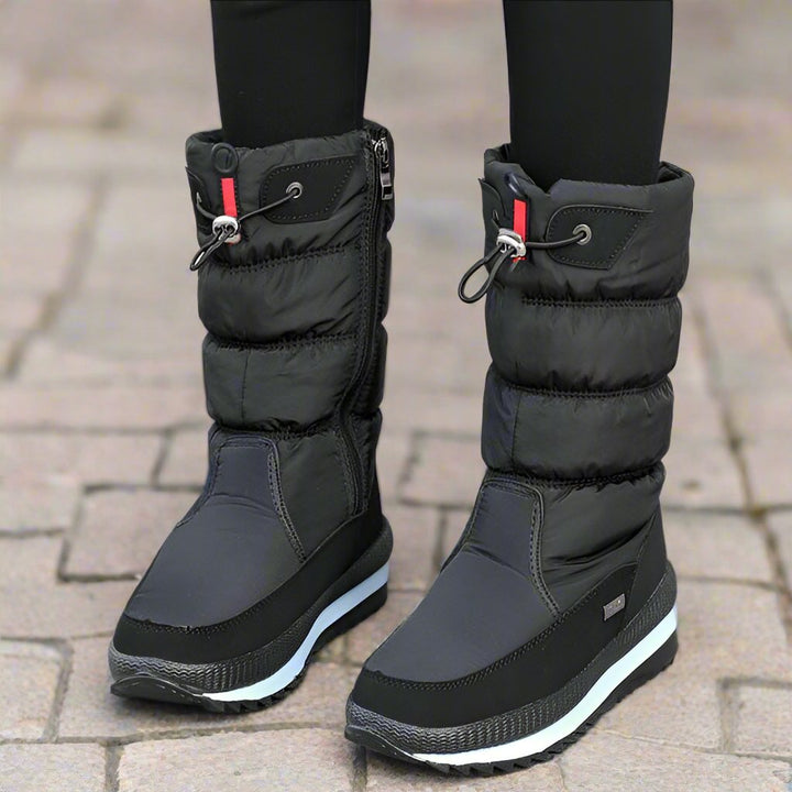Premium waterdichte antislip- Sneeuwlaarzen van imitatiebont-Laarzen-Calora-Zwart-36-Calora