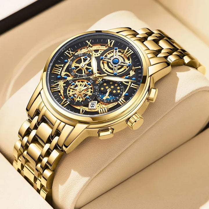 CALORA_ Prestige | Stijlvolle Zakelijke Quartz Herenhorloge