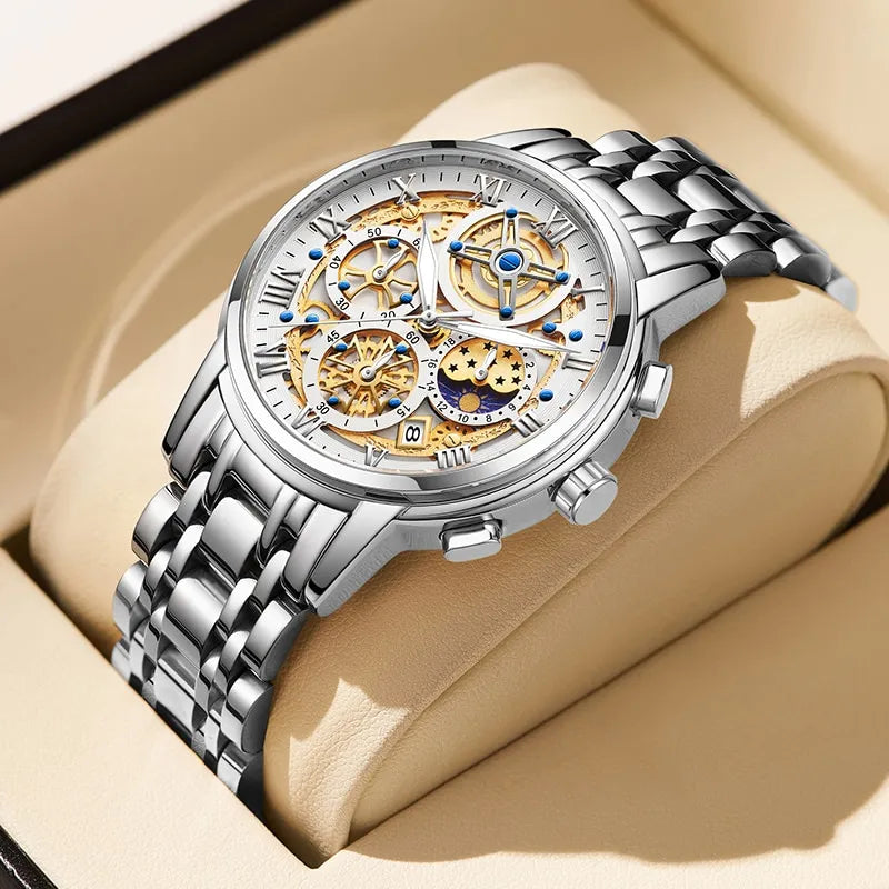 CALORA_ Prestige | Stijlvolle Zakelijke Quartz Herenhorloge