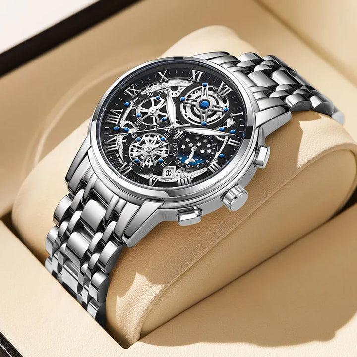 CALORA_ Prestige | Stijlvolle Zakelijke Quartz Herenhorloge