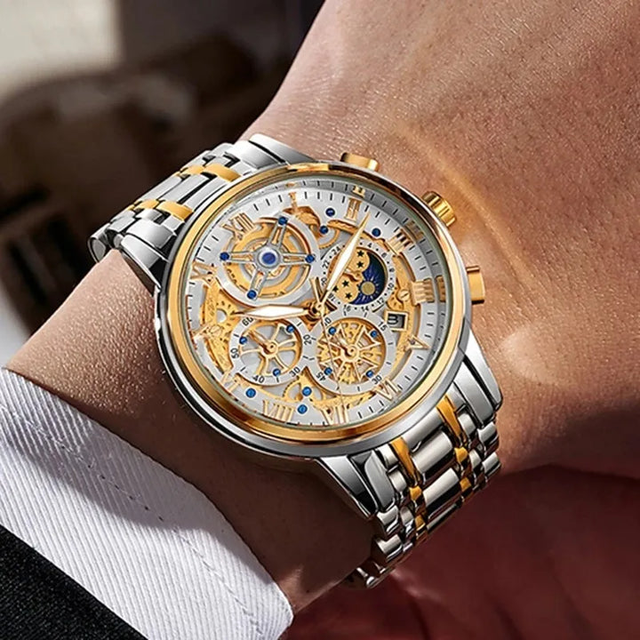 CALORA_ Prestige | Stijlvolle Zakelijke Quartz Herenhorloge