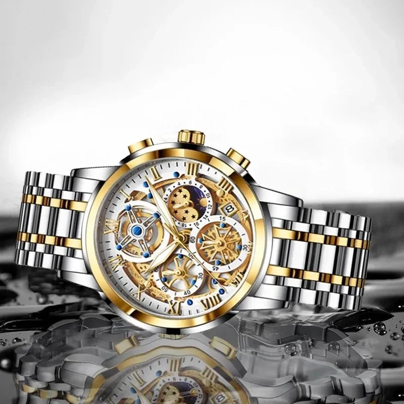 CALORA_ Prestige | Stijlvolle Zakelijke Quartz Herenhorloge