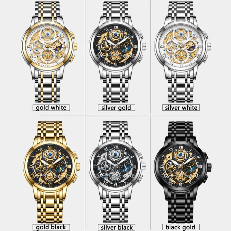 CALORA_ Prestige | Stijlvolle Zakelijke Quartz Herenhorloge