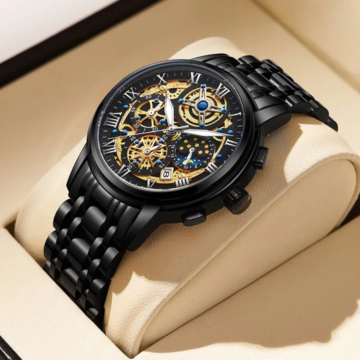 CALORA_ Prestige | Stijlvolle Zakelijke Quartz Herenhorloge