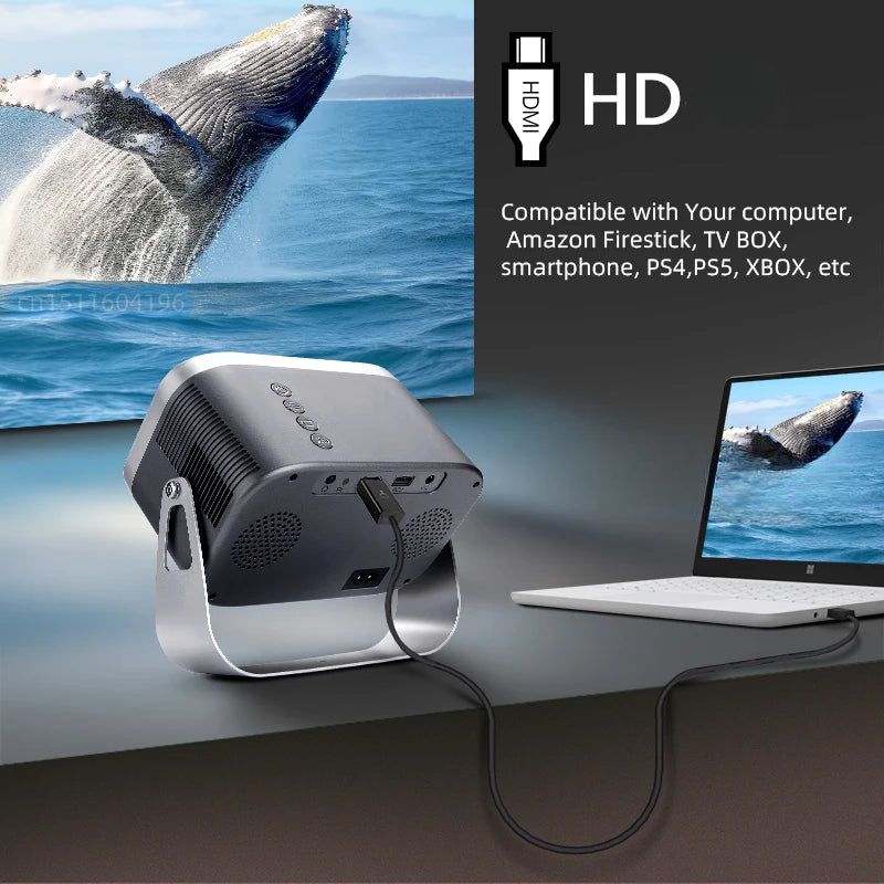 ProBeamer - Draagbare WIFI Beamer voor 4K Films-Elektronica/Gadgets-Calora-Calora