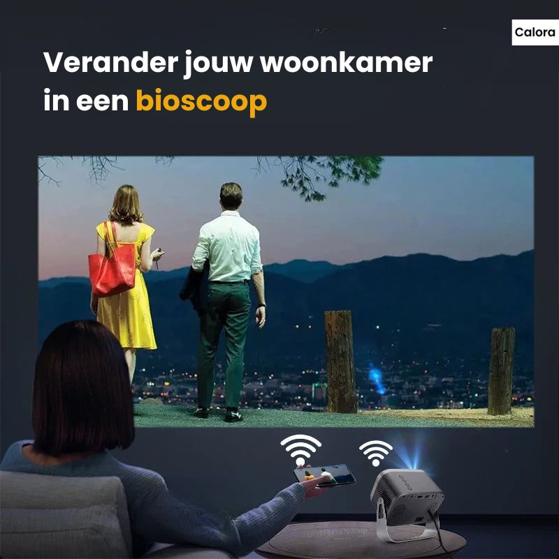 ProBeamer - Draagbare WIFI Beamer voor 4K Films-Elektronica/Gadgets-Calora-Calora