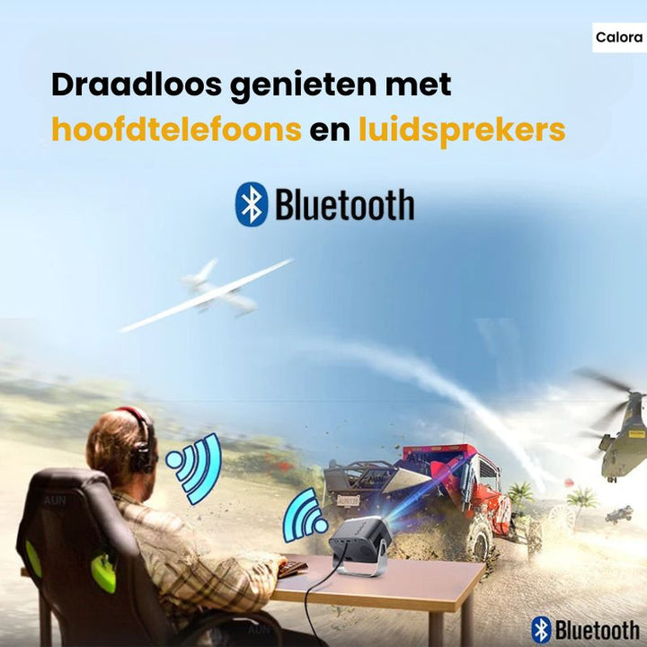 ProBeamer - Draagbare WIFI Beamer voor 4K Films-Elektronica/Gadgets-Calora-Calora