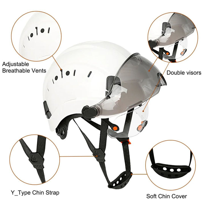 CALORA_ ProtecGear | Veiligheidshelm met Ingebouwde Vizier