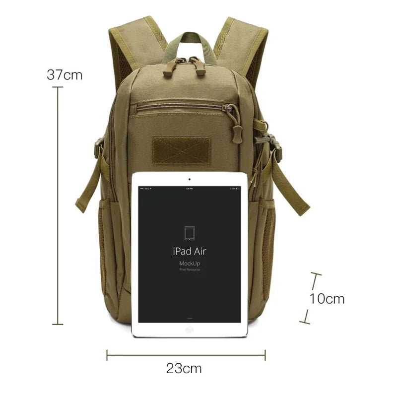 CALORA_ ProWear | Ontdekkingsreiziger Tactische Rugzak Waterdichte 20L Travel Detail