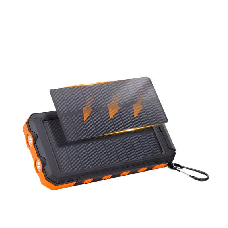 Pulse SOLAR | 20.000mAh Zonne-energie Sterke Power Bank - Draagbare Oplader met Zaklamp-Elektronica/Gadgets-Calora-Groen-5000 mAh-Calora