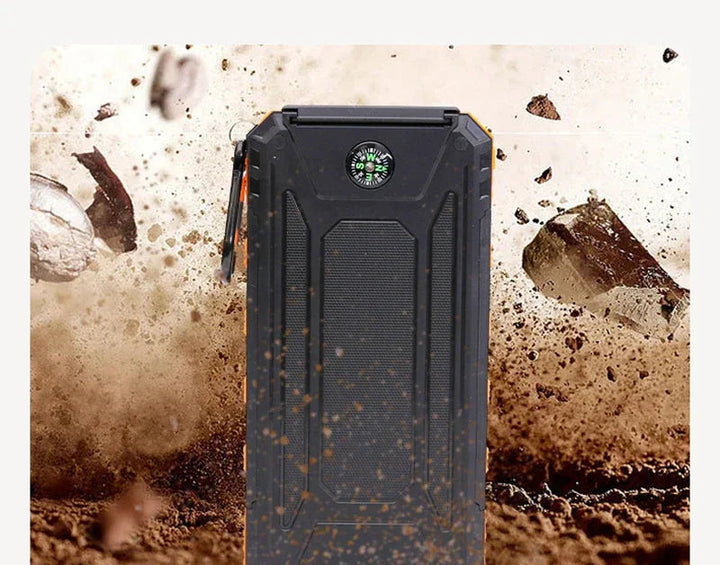 Pulse SOLAR | 20.000mAh Zonne-energie Sterke Power Bank - Draagbare Oplader met Zaklamp-Elektronica/Gadgets-Calora-Groen-5000 mAh-Calora