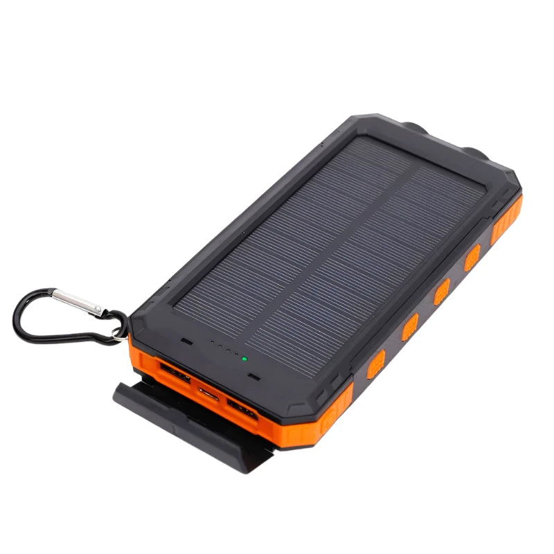 Pulse SOLAR | 20.000mAh Zonne-energie Sterke Power Bank - Draagbare Oplader met Zaklamp-Elektronica/Gadgets-Calora-Oranje-5000 mAh-Calora