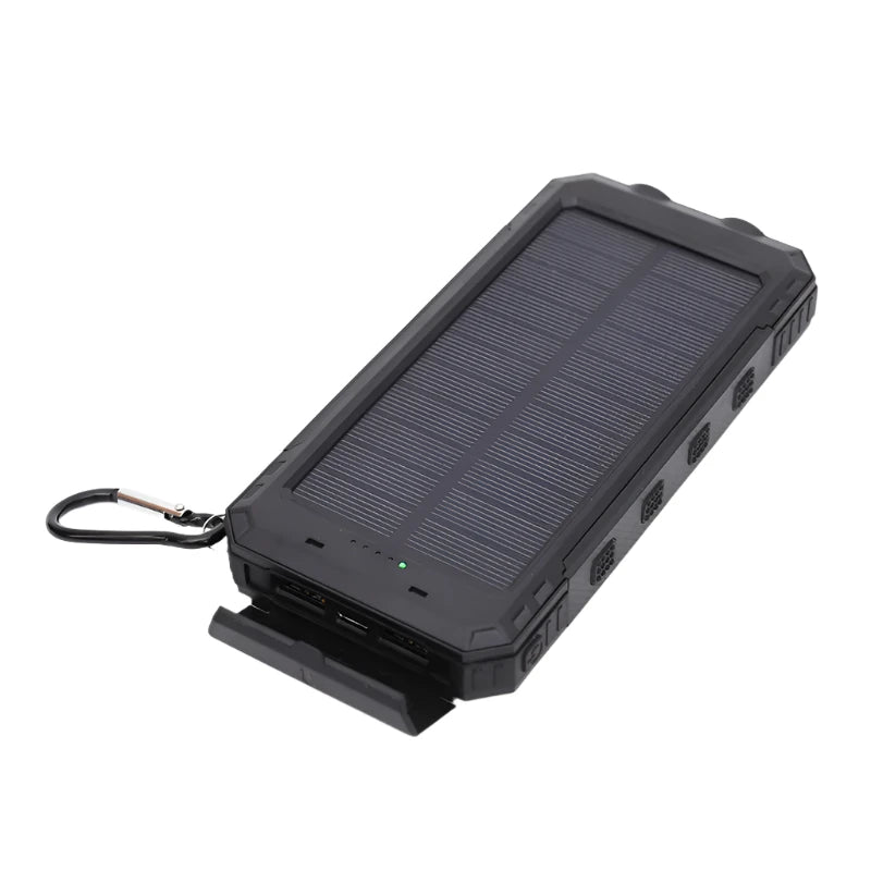 Pulse SOLAR | 20.000mAh Zonne-energie Sterke Power Bank - Draagbare Oplader met Zaklamp-Elektronica/Gadgets-Calora-Zwart-5000 mAh-Calora