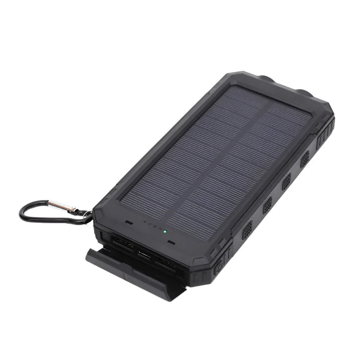 Pulse SOLAR | 20.000mAh Zonne-energie Sterke Power Bank - Draagbare Oplader met Zaklamp-Elektronica/Gadgets-Calora-Zwart-5000 mAh-Calora