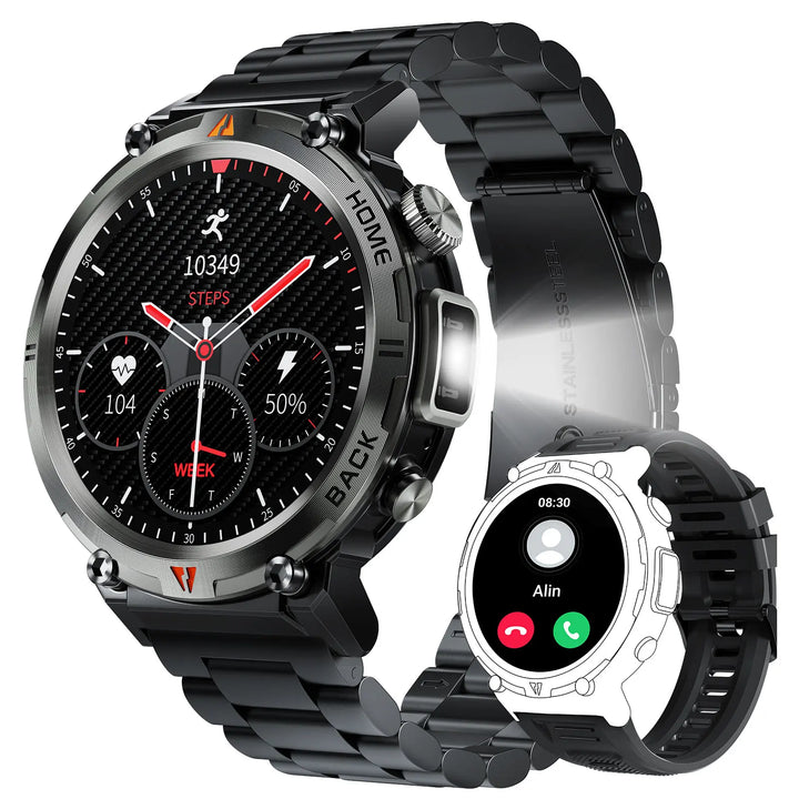 PulseSync | Smart Watch met 100+ Sportmodi en Gezondheidsmonitor-Horloges-Calora-Zwart-Calora