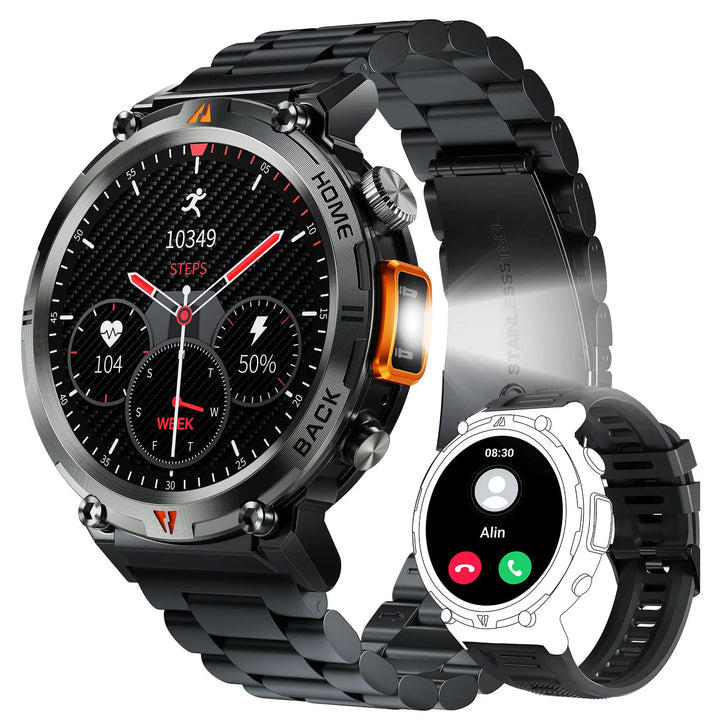 PulseSync | Smart Watch met 100+ Sportmodi en Gezondheidsmonitor-Horloges-Calora-Zwart-Calora