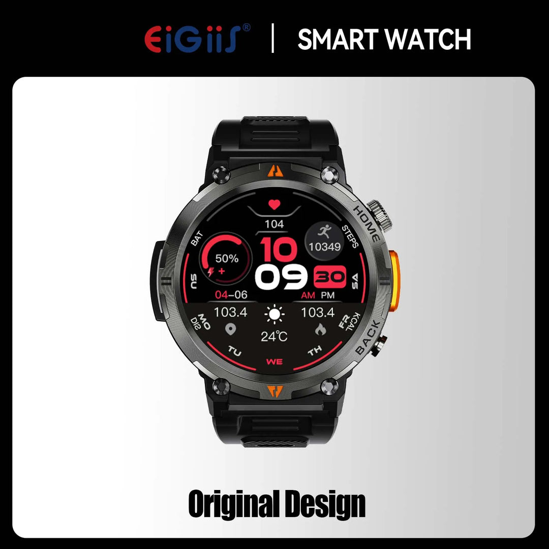 PulseSync | Smart Watch met 100+ Sportmodi en Gezondheidsmonitor-Horloges-Calora-Zwart-Calora