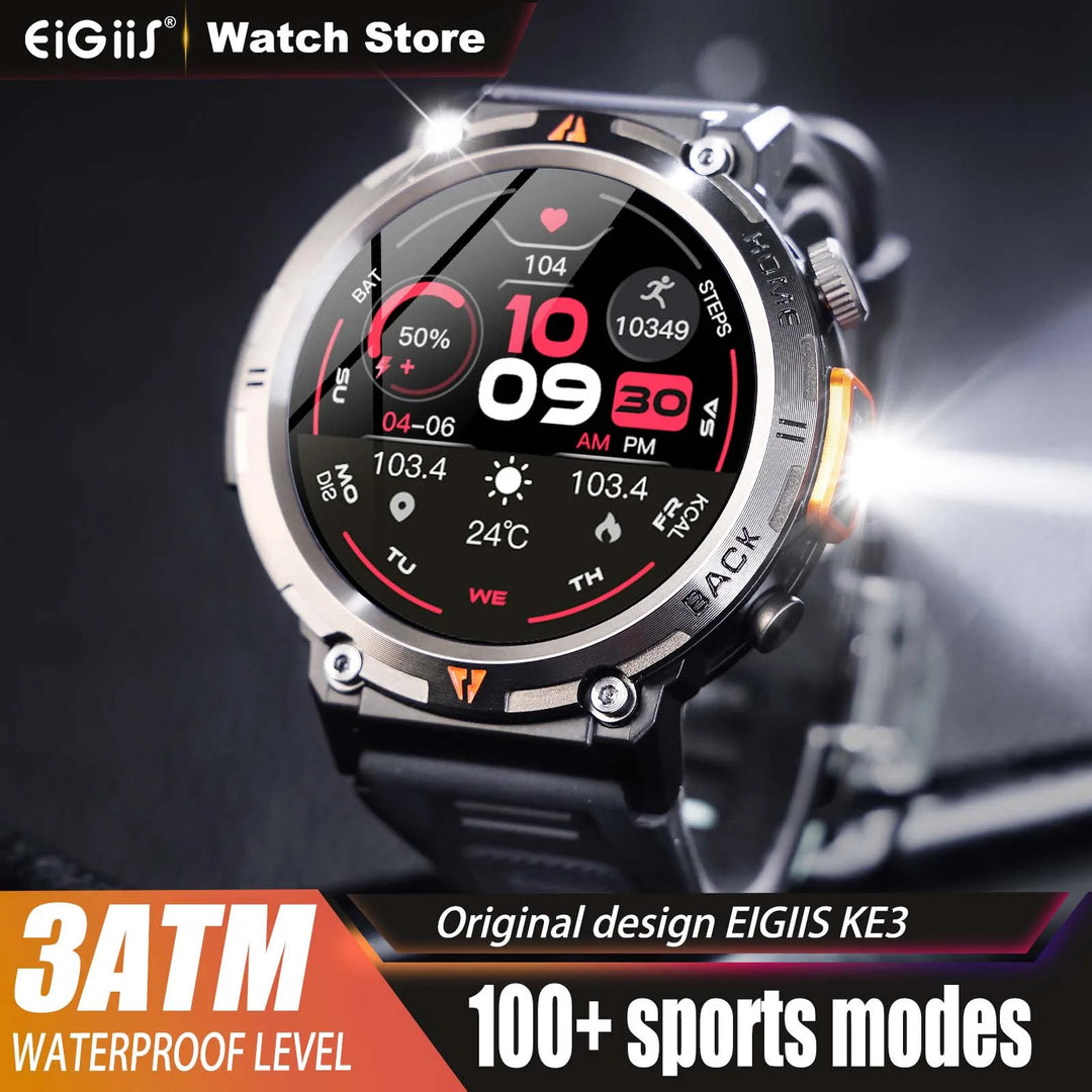 PulseSync | Smart Watch met 100+ Sportmodi en Gezondheidsmonitor-Horloges-Calora-Zwart-Calora