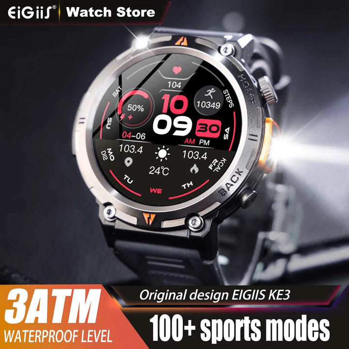 PulseSync | Smart Watch met 100+ Sportmodi en Gezondheidsmonitor-Horloges-Calora-Zwart-Calora