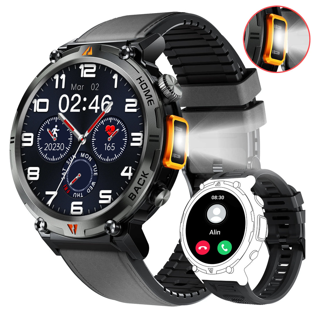PulseSync | Smart Watch met 100+ Sportmodi en Gezondheidsmonitor-Horloges-Calora-Zwart-Calora