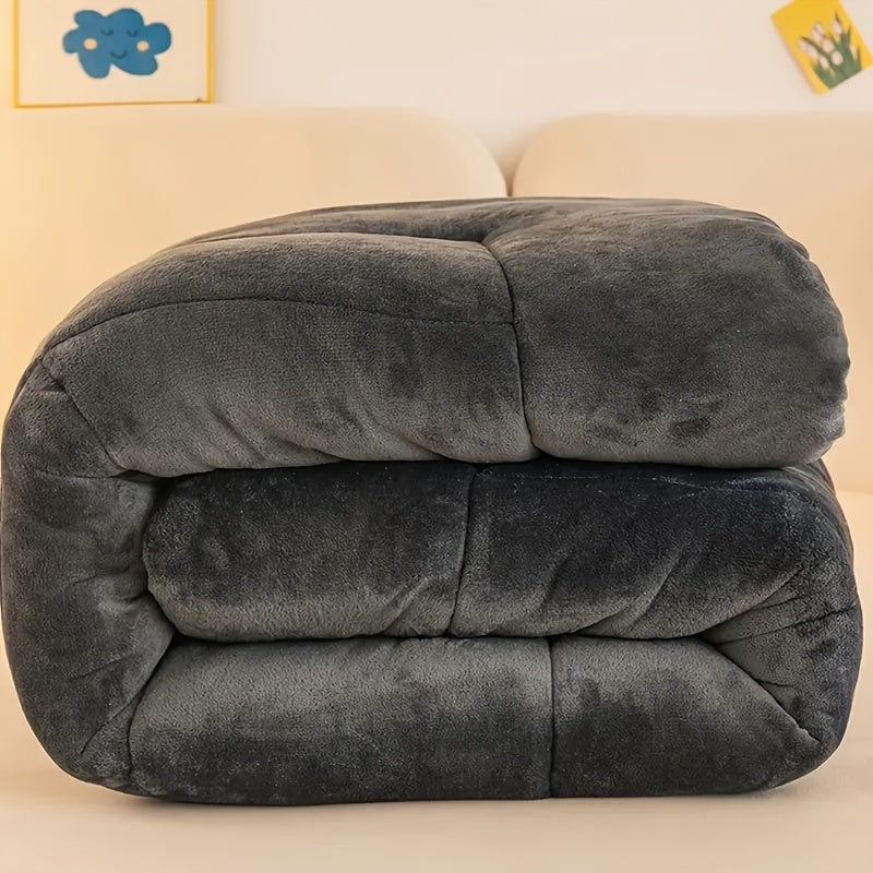 CALORA_ QualityQuilts | Luxe Pluche Dekbed voor Herfst en Winter, Antistatisch en Lichtgewicht, Modern Design