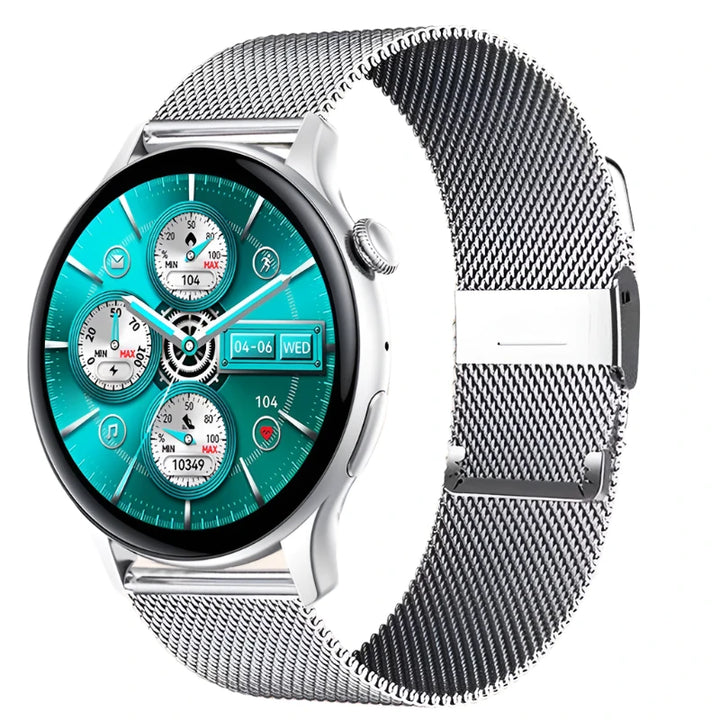 Quanta | Luxe GPS Smartwatch voor Vrouwen - HD scherm-Elektronica/Gadgets-Calora-Zilver-S-Calora
