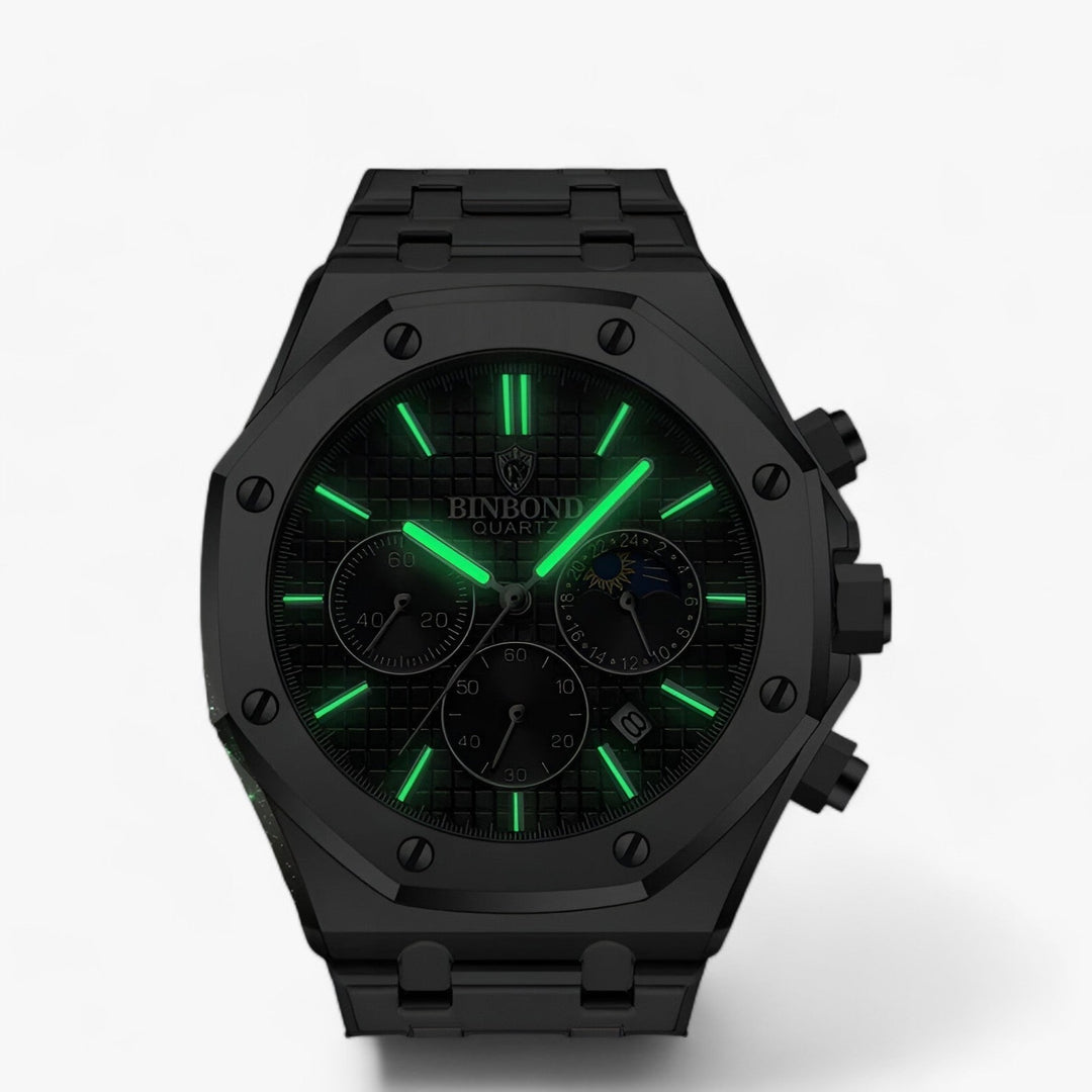Ravelli | Rond Robuust Stalen Horloge-Horloges-Calora-Zilver Blauw-Calora