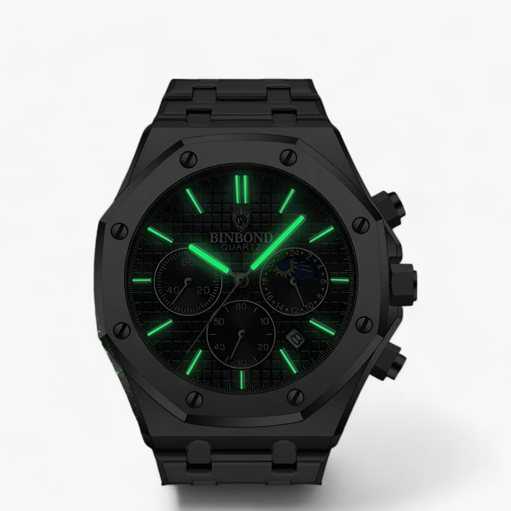 Ravelli | Rond Robuust Stalen Horloge-Horloges-Calora-Zilver Blauw-Calora