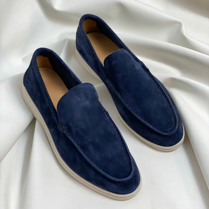 Reno | Premium Leren Loafers-Loafers-Calora-Donkerblauw-39-Calora
