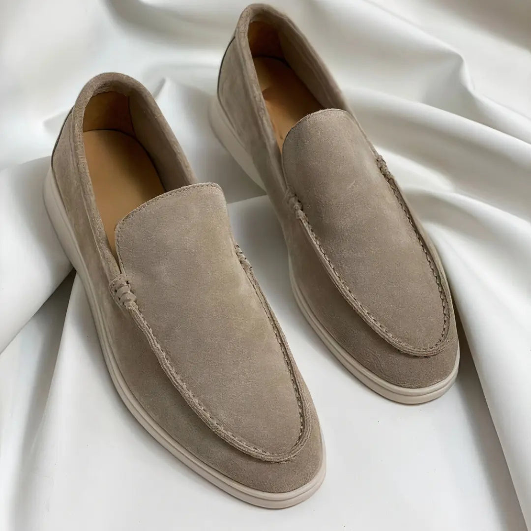 Reno | Premium Leren Loafers-Loafers-Calora-Khaki-39-Calora