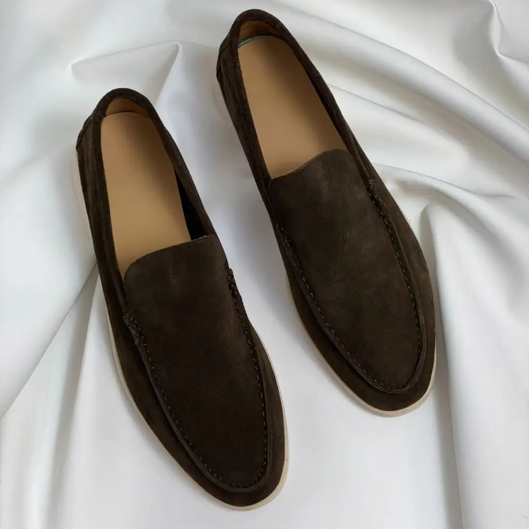 Reno | Premium Leren Loafers-Loafers-Calora-Koffie-39-Calora