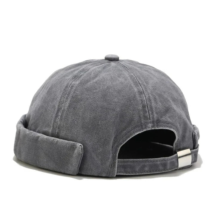 Retro Katoenen Beanie-Petten-Calora-Grijs-56-59cm-Calora