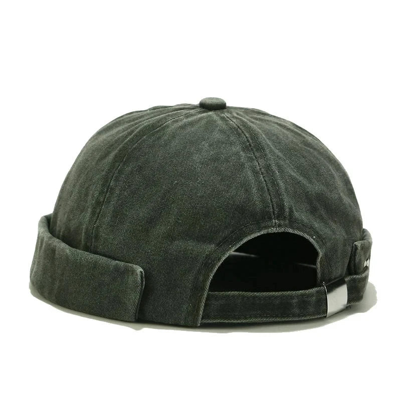 Retro Katoenen Beanie-Petten-Calora-Groen-56-59cm-Calora
