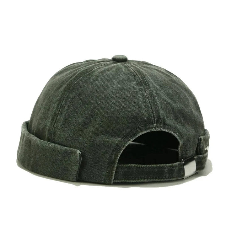 Retro Katoenen Beanie-Petten-Calora-Groen-56-59cm-Calora