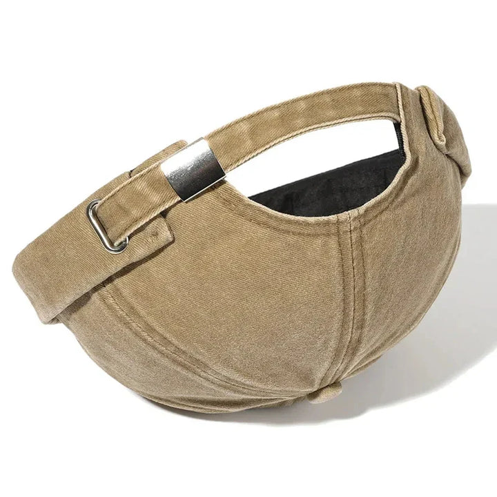 Retro Katoenen Beanie-Petten-Calora-Khaki-56-59cm-Calora