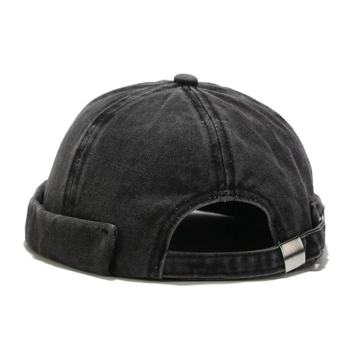 Retro Katoenen Beanie-Petten-Calora-Zwart-56-59cm-Calora