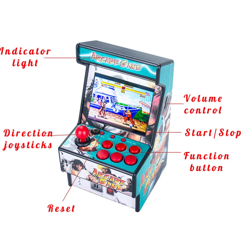 RetroGamePro | 16-bit Mini Handheld 150+ Games Video Arcade Console-Elektronica/Gadgets-Calora-Wit-Calora
