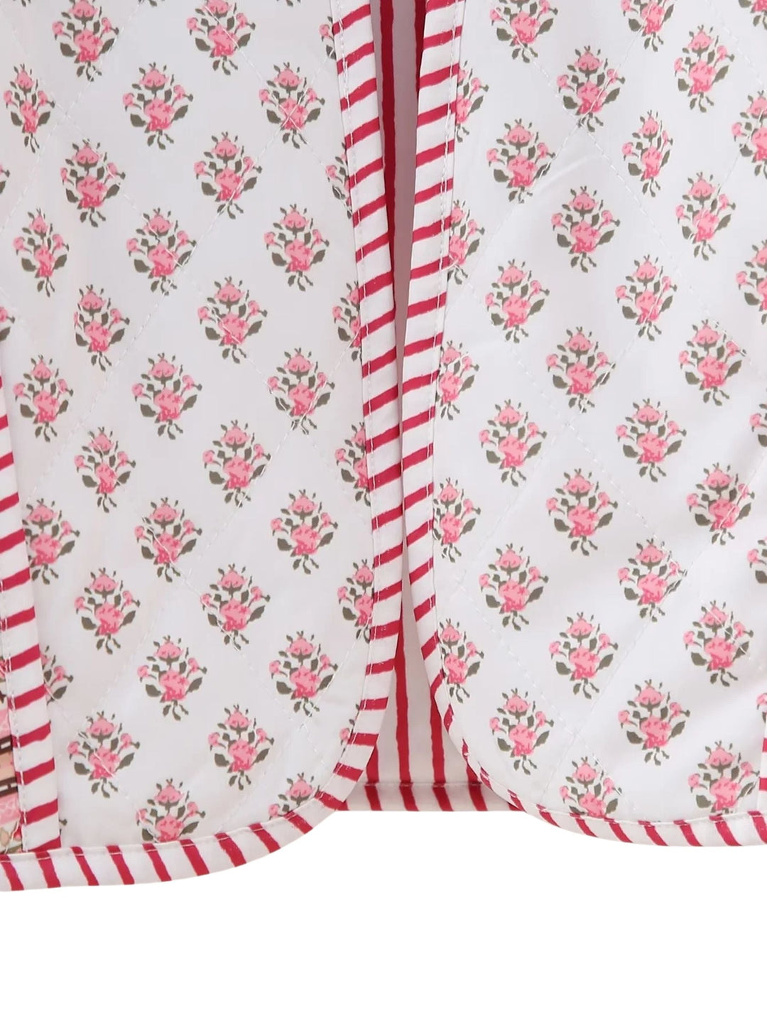 CALORA_ Reversible Bohemian Franse Jas met Twee Unieke Patronen